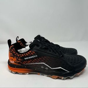 Merrell All Out Crush Tough Mudder Trail Running Shoes Black Orange Women Size 8